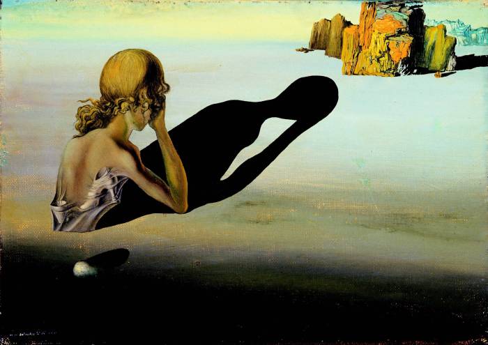 Salvador Dalí (Spanish, 1904-1989). Remorse or Sphinx Embedded in the Sand, 193