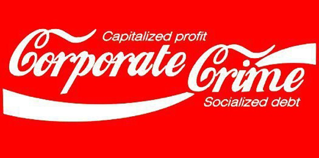 Capitalized profit corporate crime socialized debt | Anonymous ART of Revolution